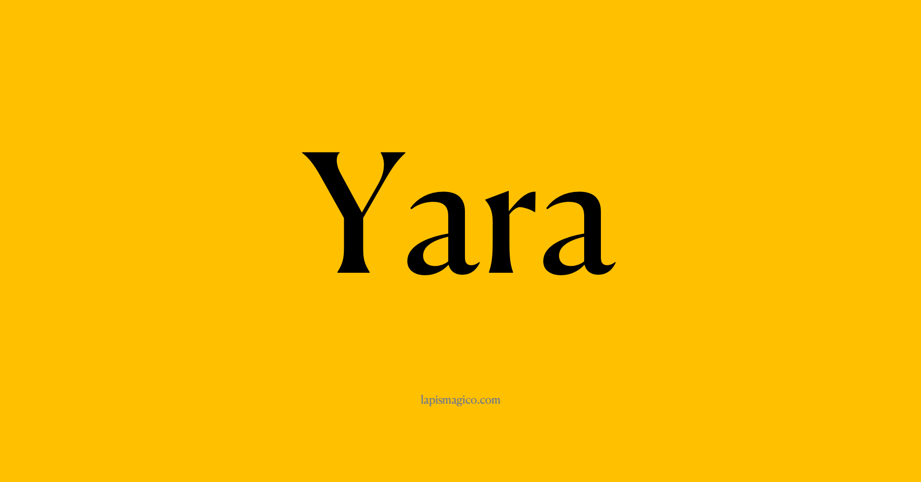 Nome Yara