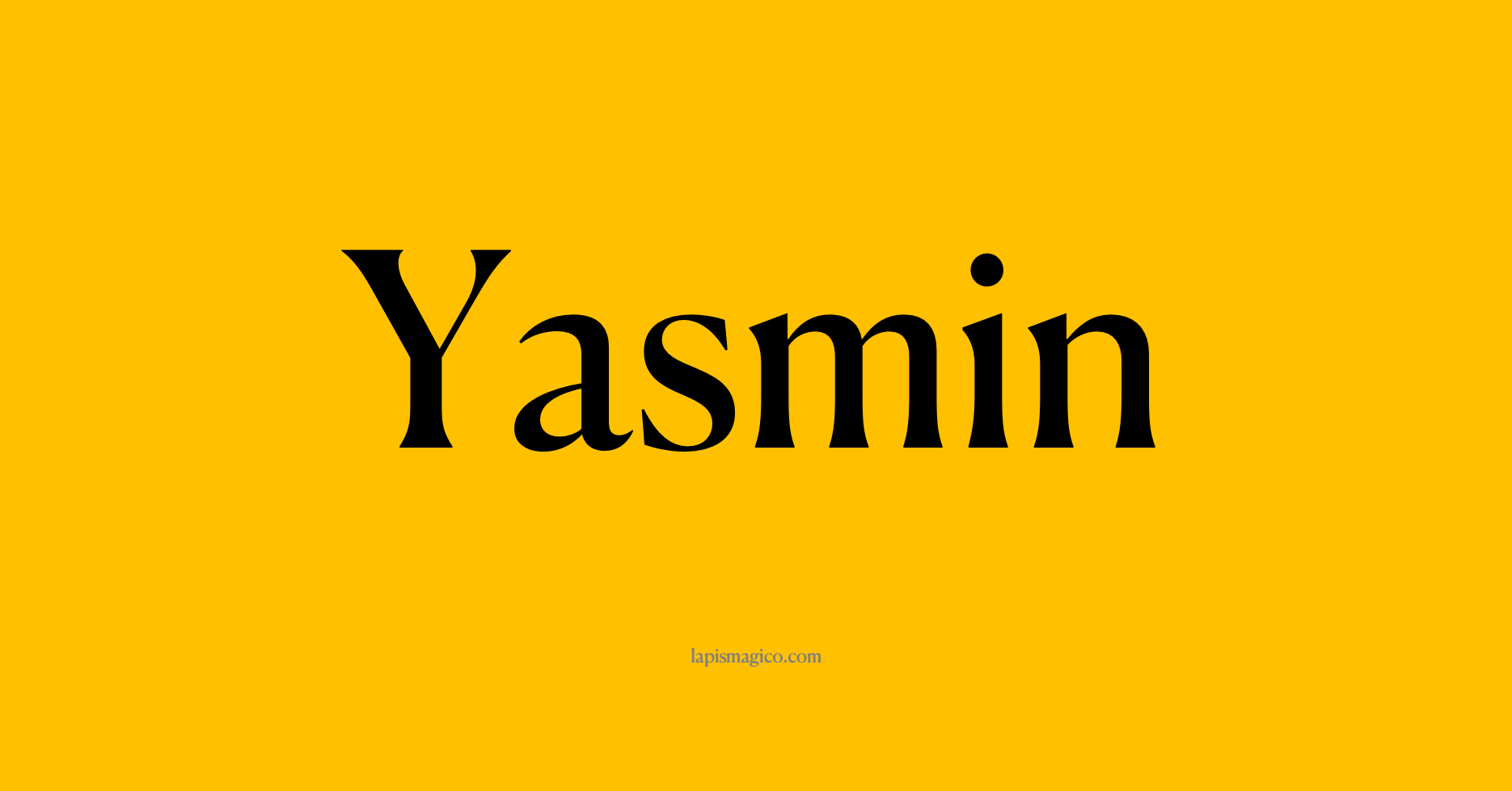 Nome Yasmin