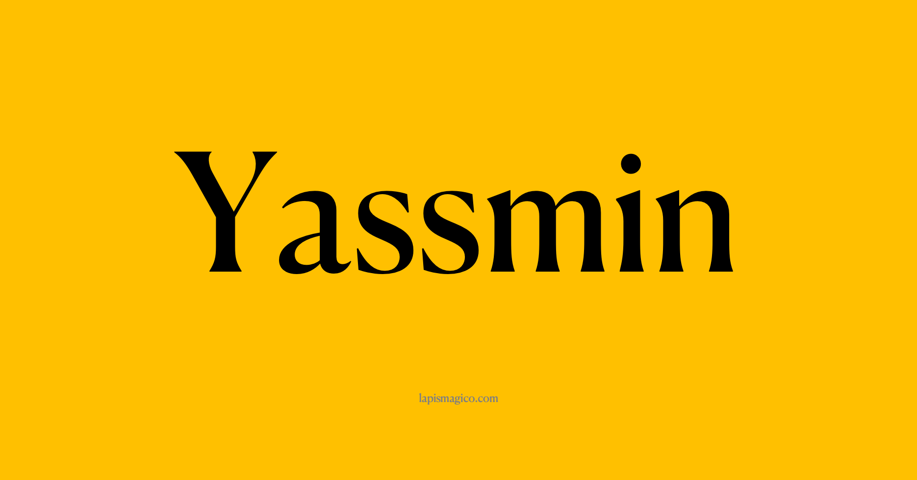 Nome Yassmin