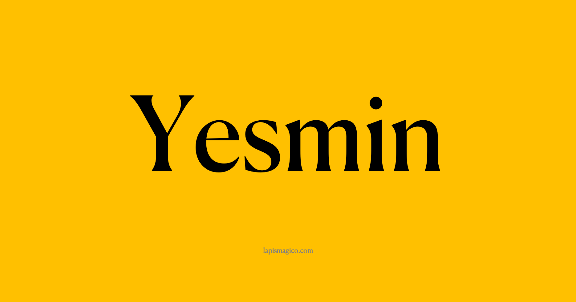 Nome Yesmin
