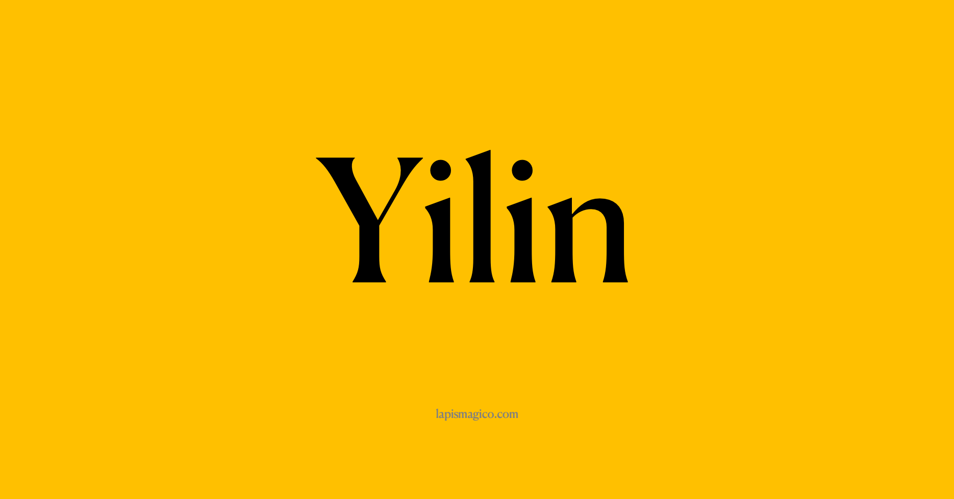 Nome Yilin