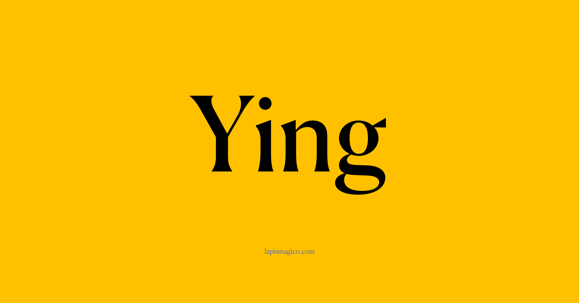 Nome Ying