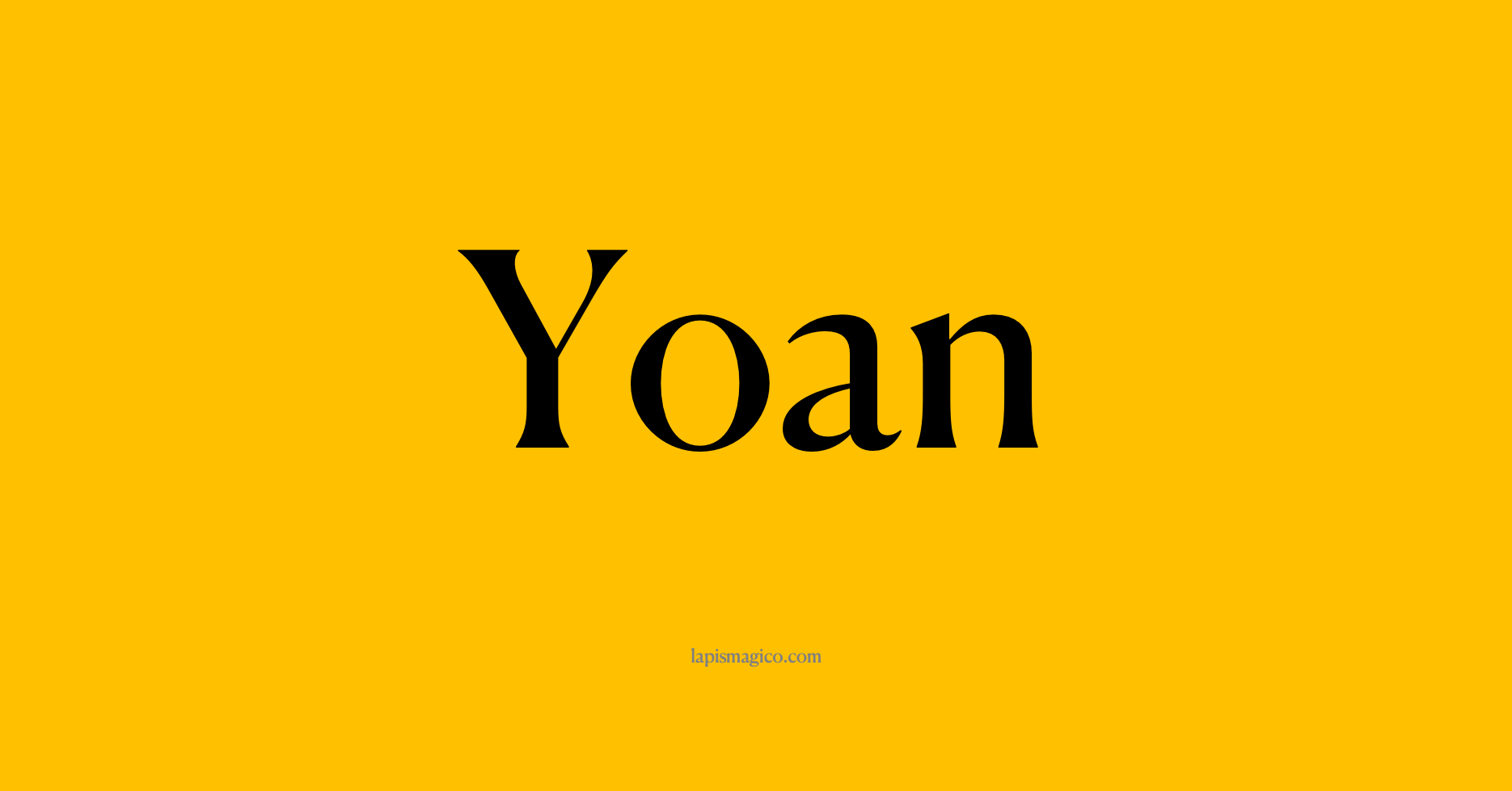 Nome Yoan