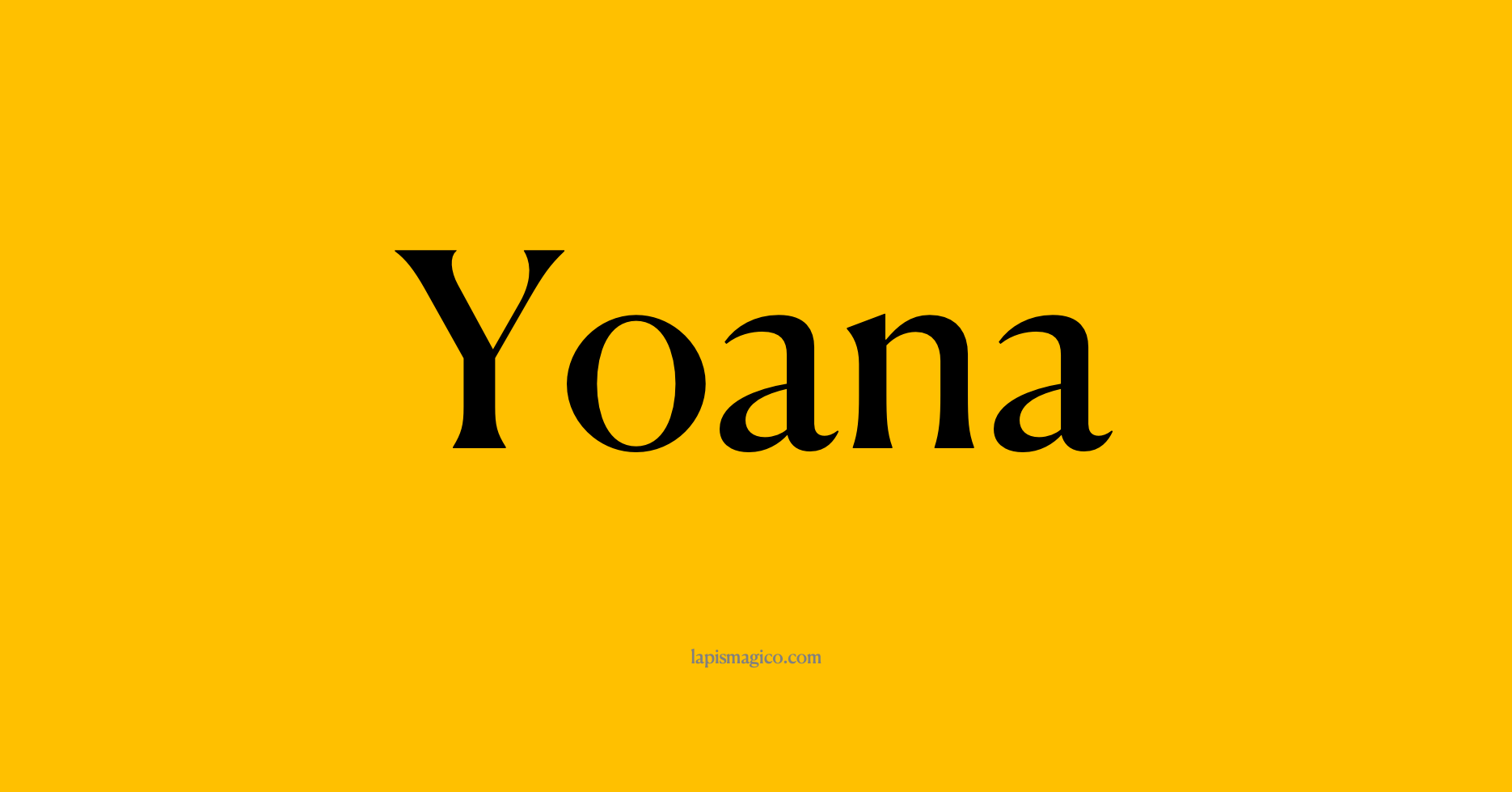 Nome Yoana