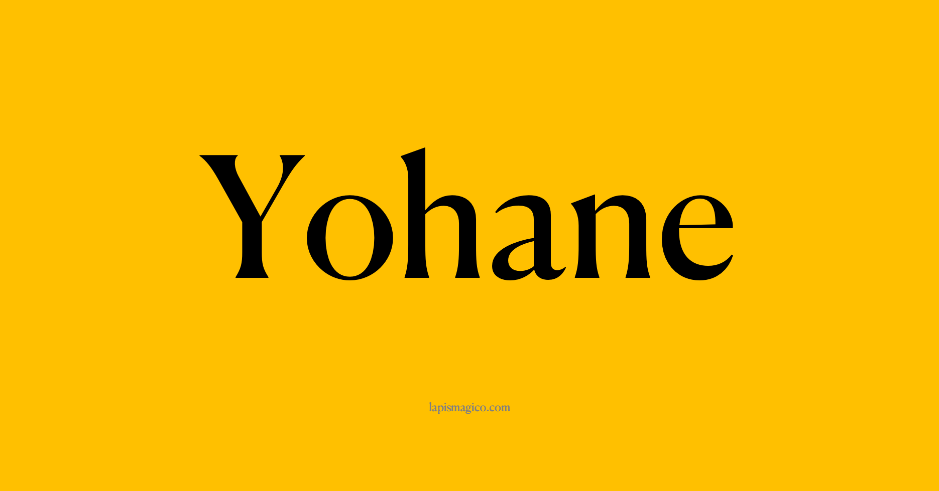 Nome Yohane