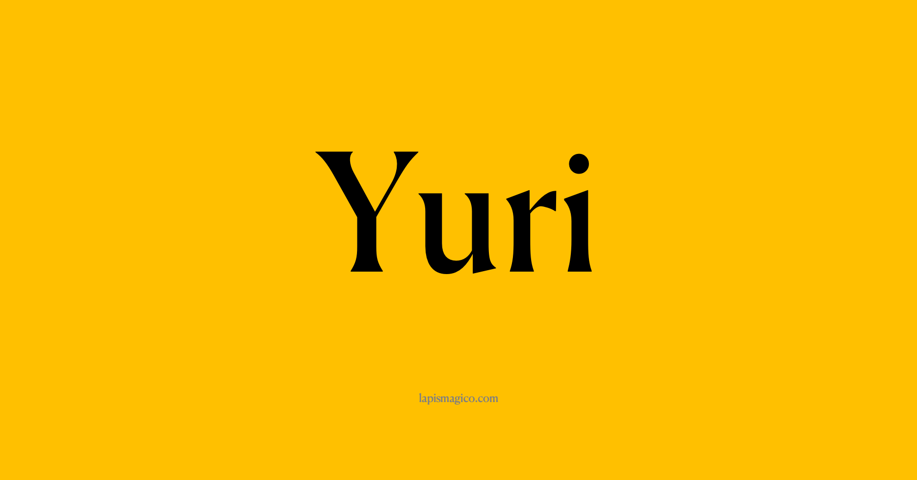 Nome Yuri