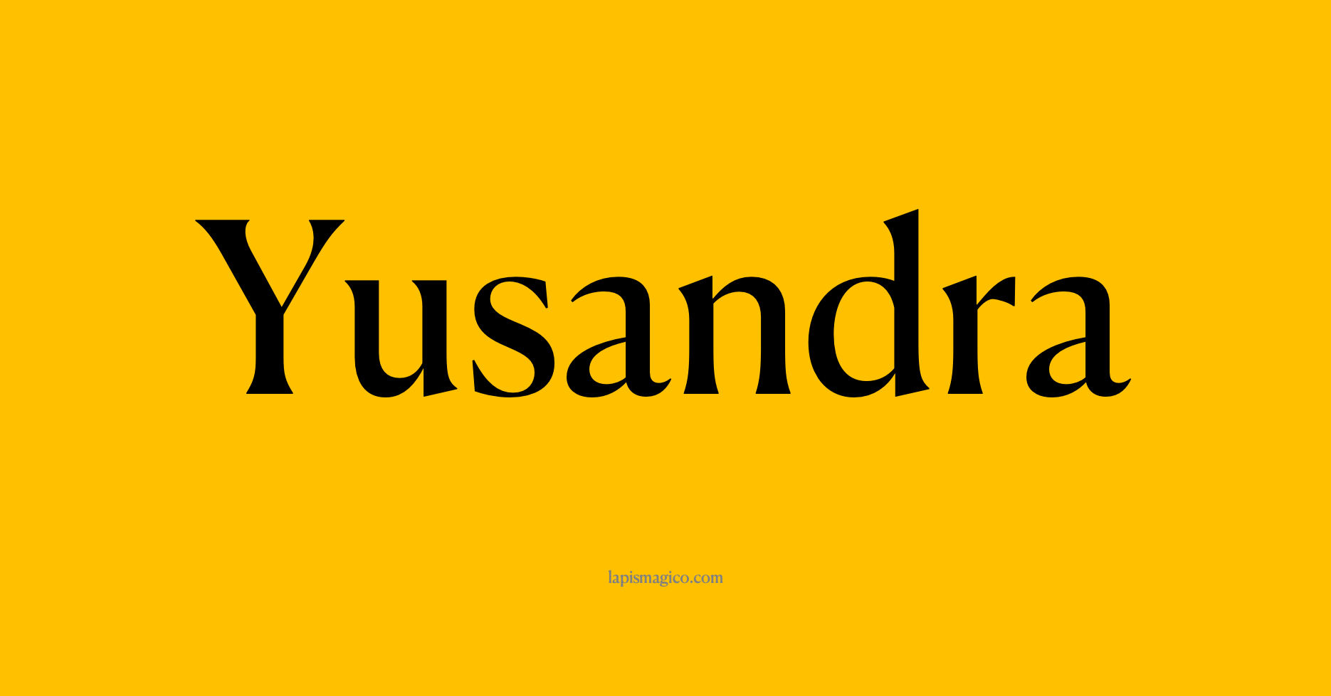 Nome Yusandra