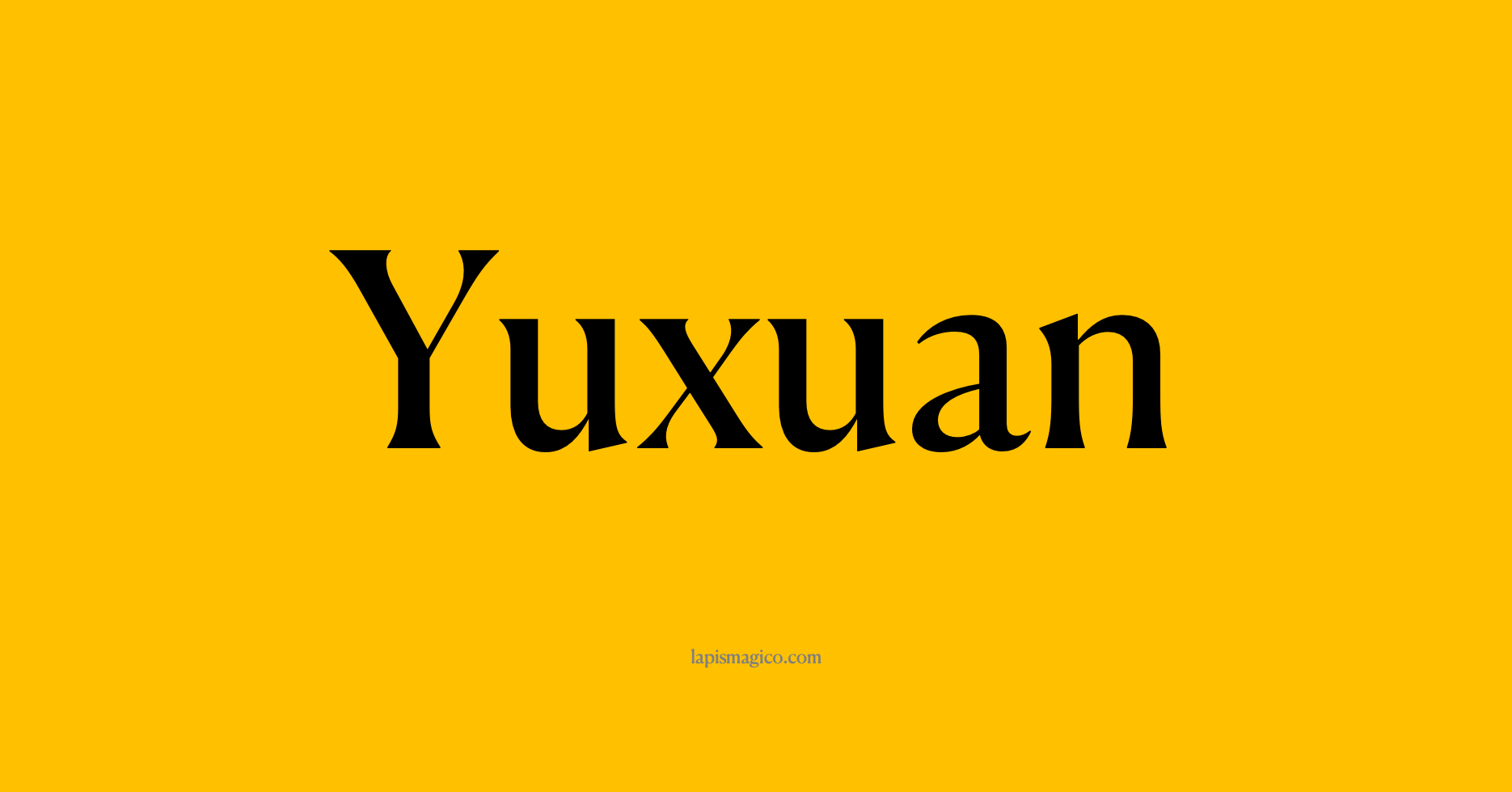 Nome Yuxuan