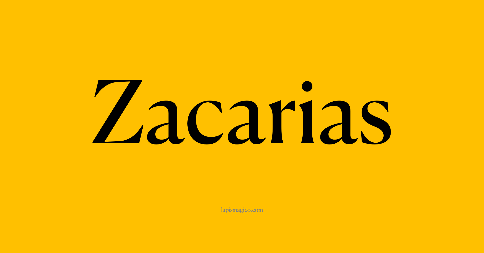 Nome Zacarias