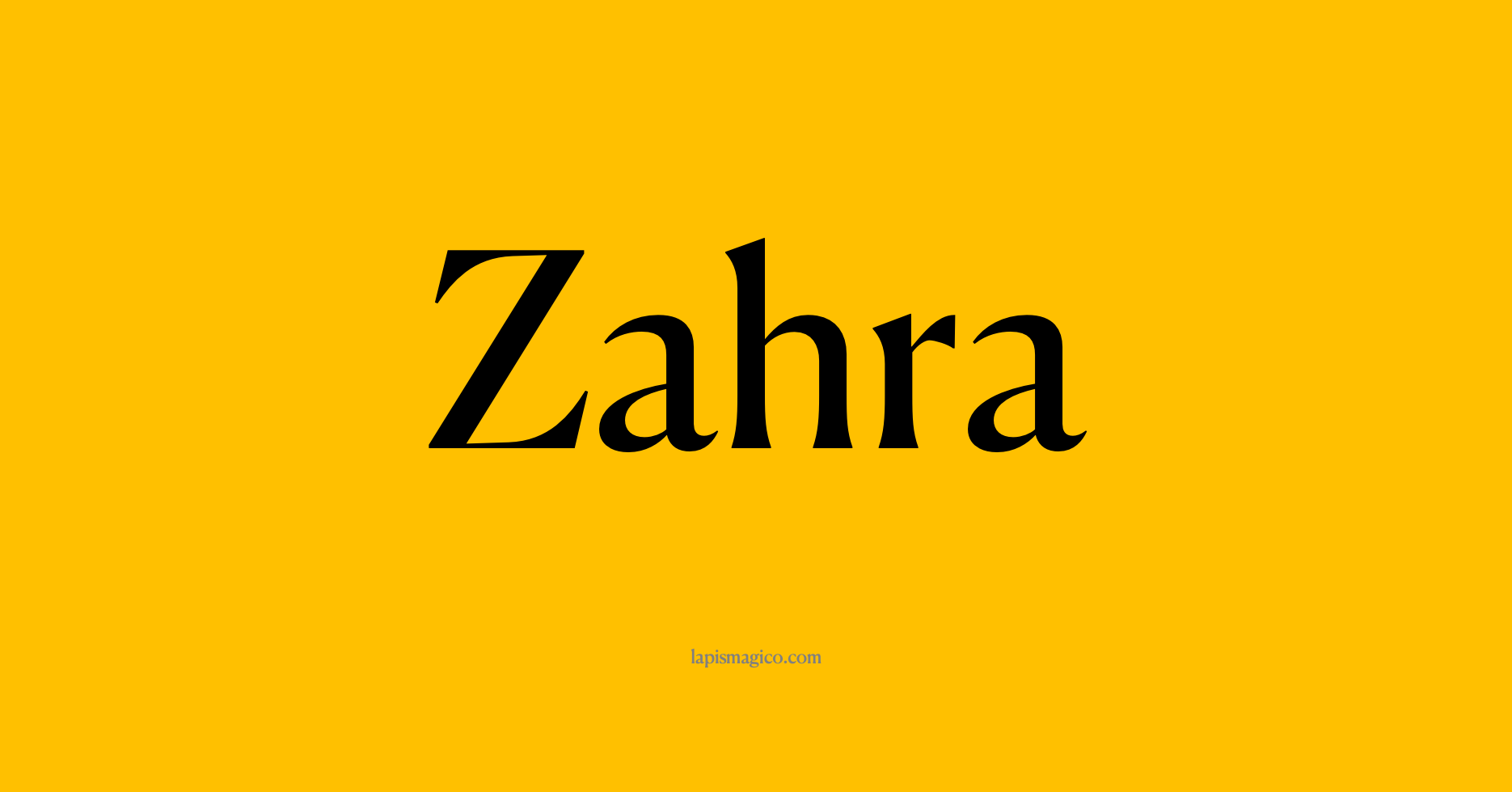 Nome Zahra