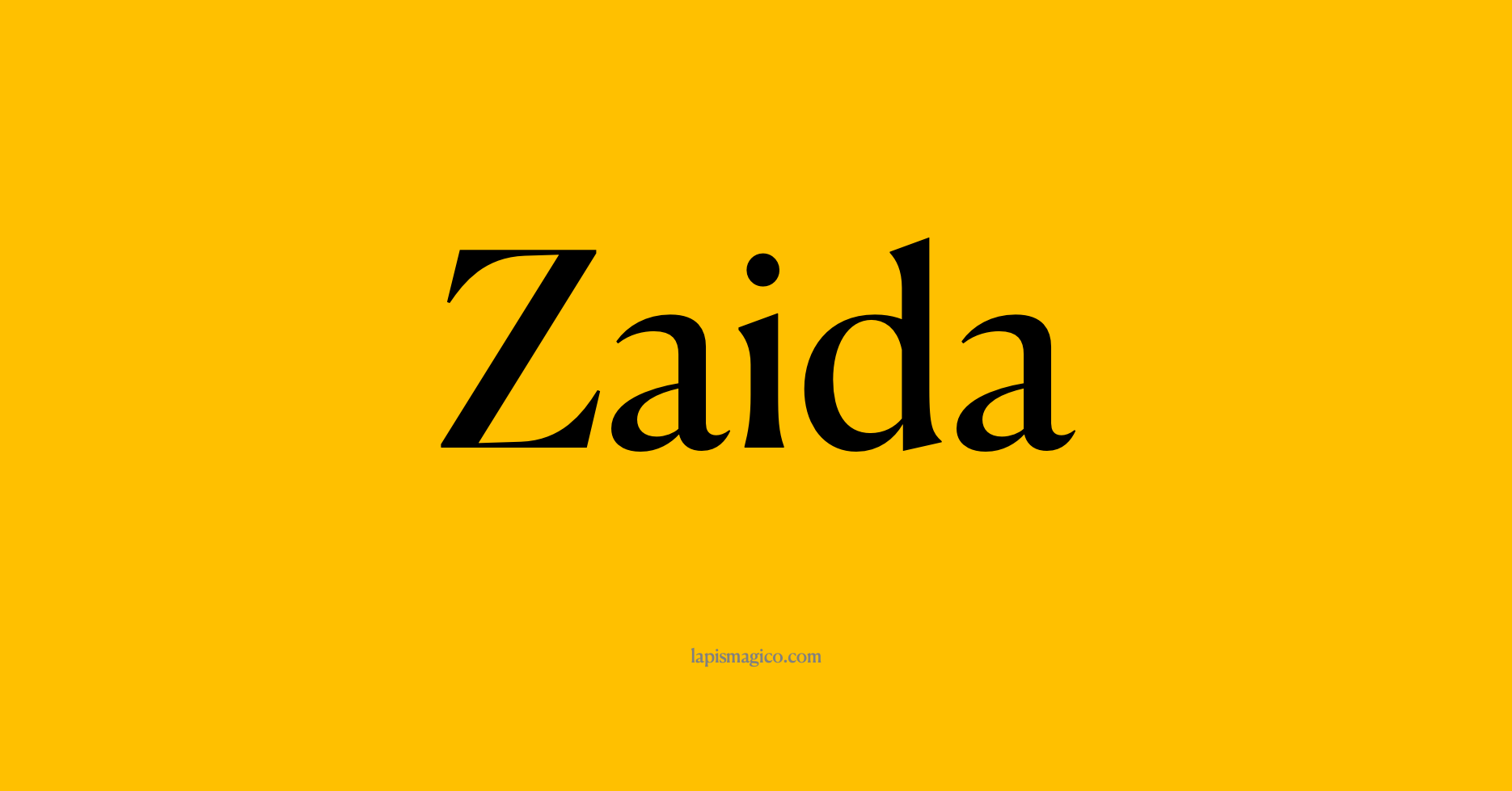 Nome Zaida