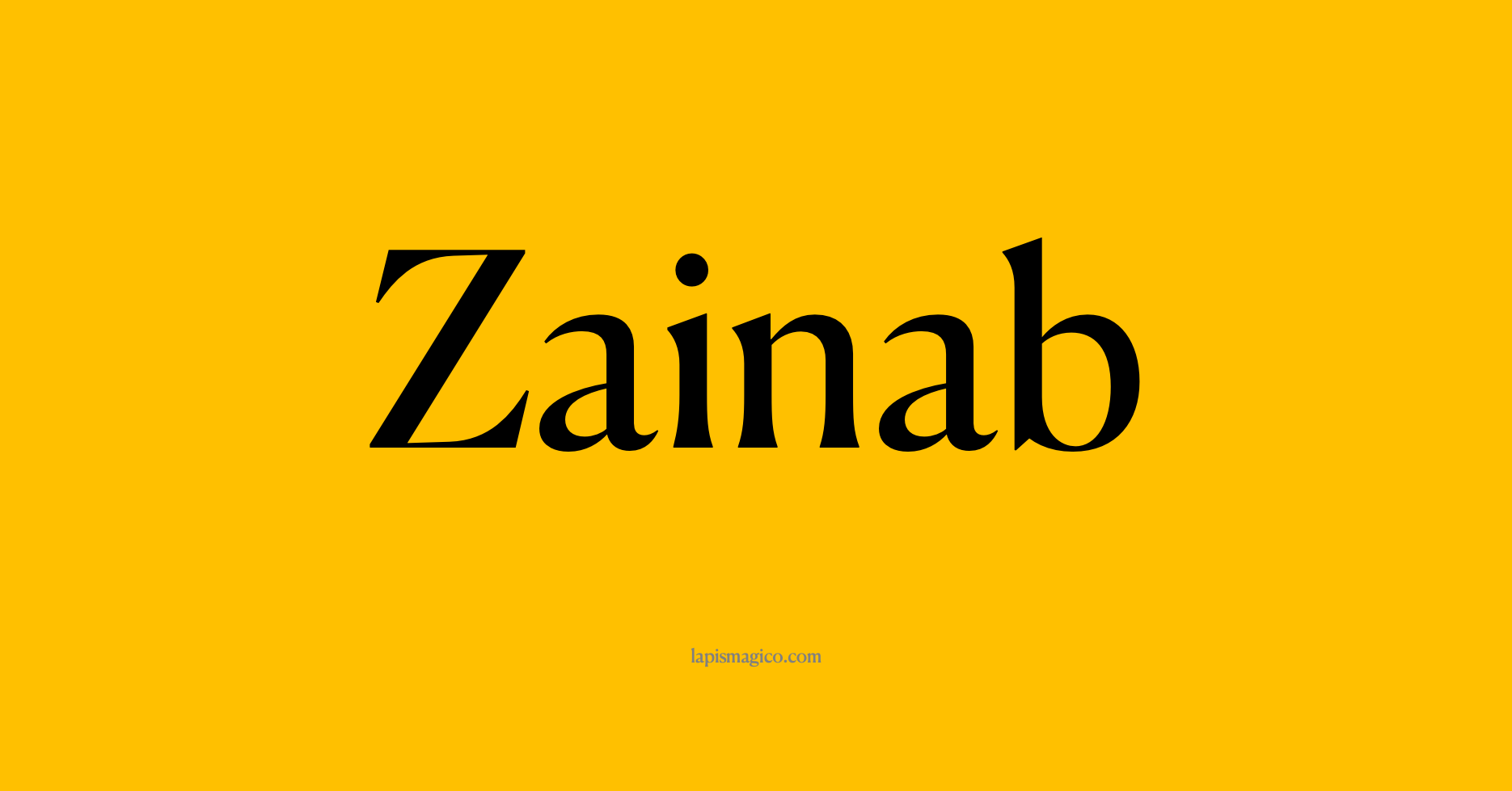 Nome Zainab