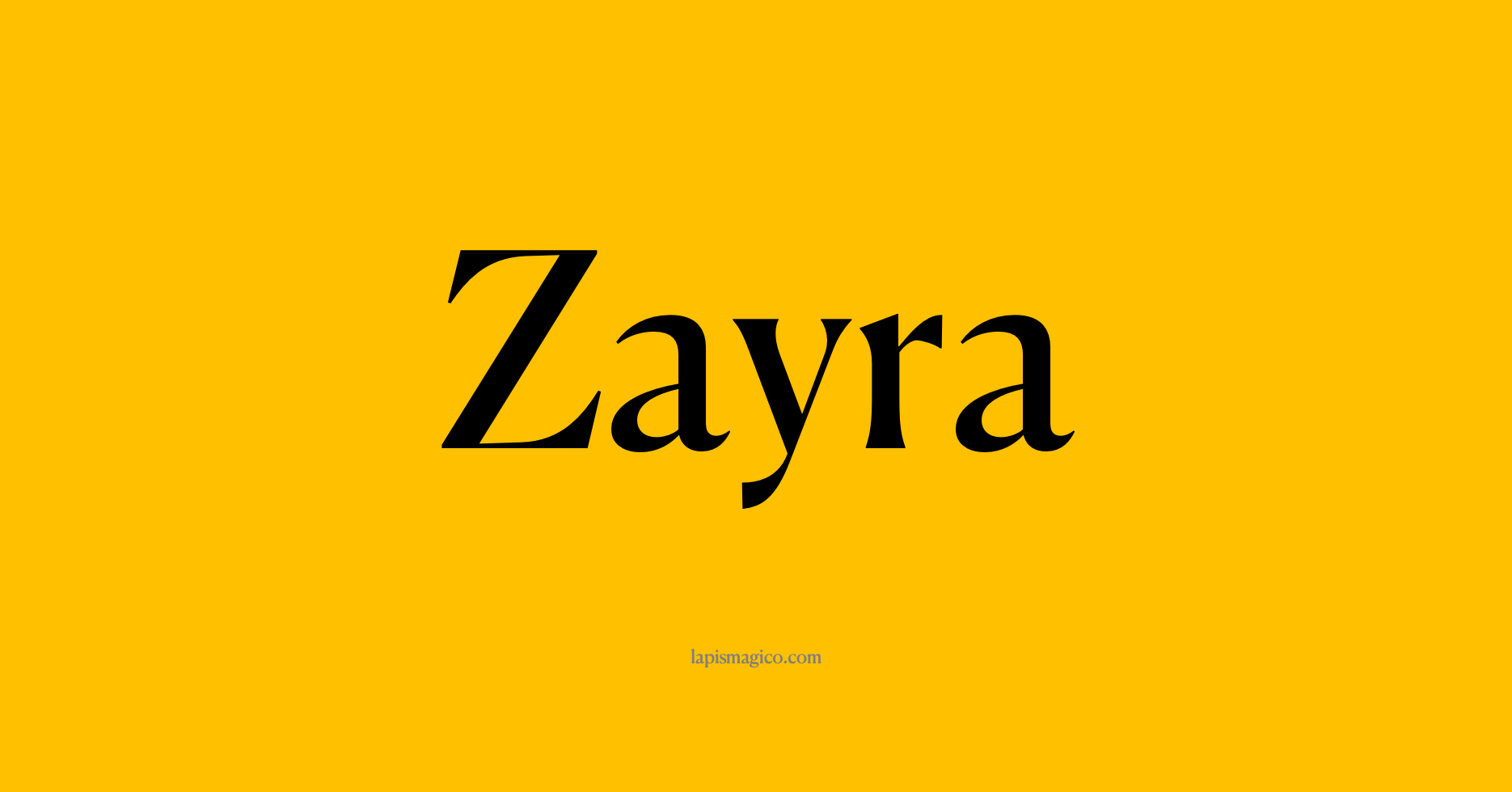 Nome Zayra