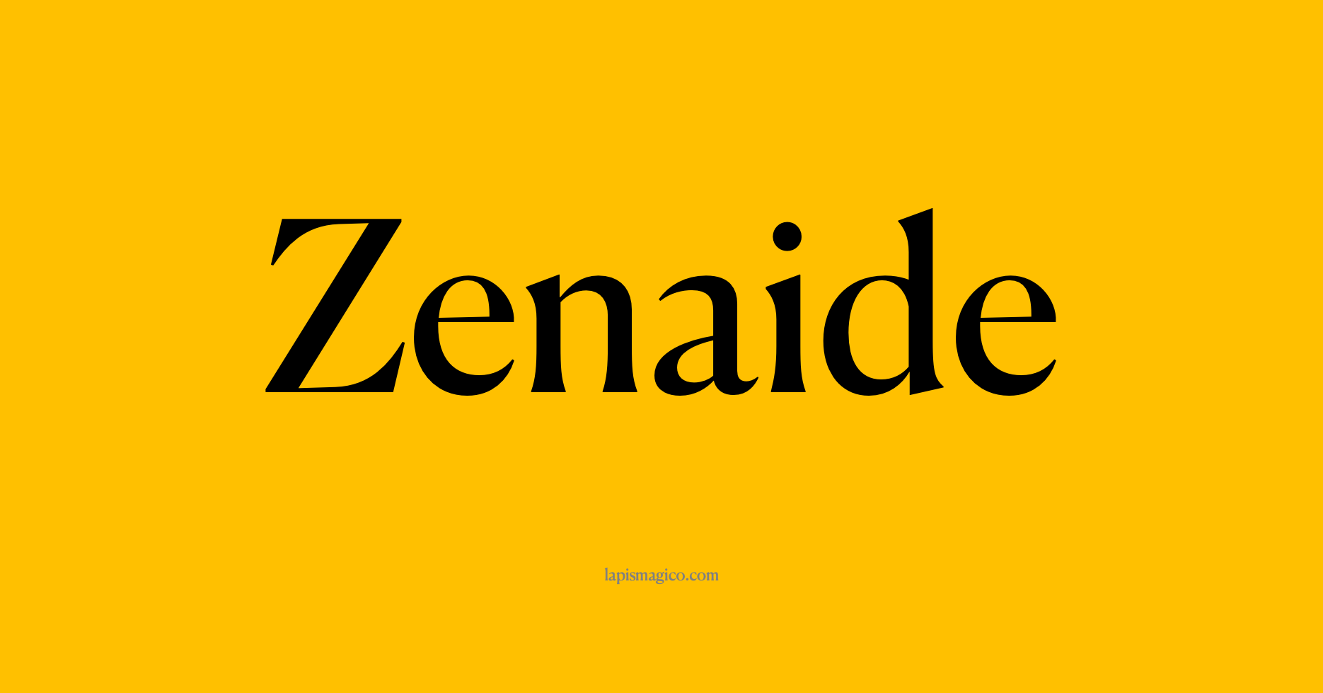 Nome Zenaide