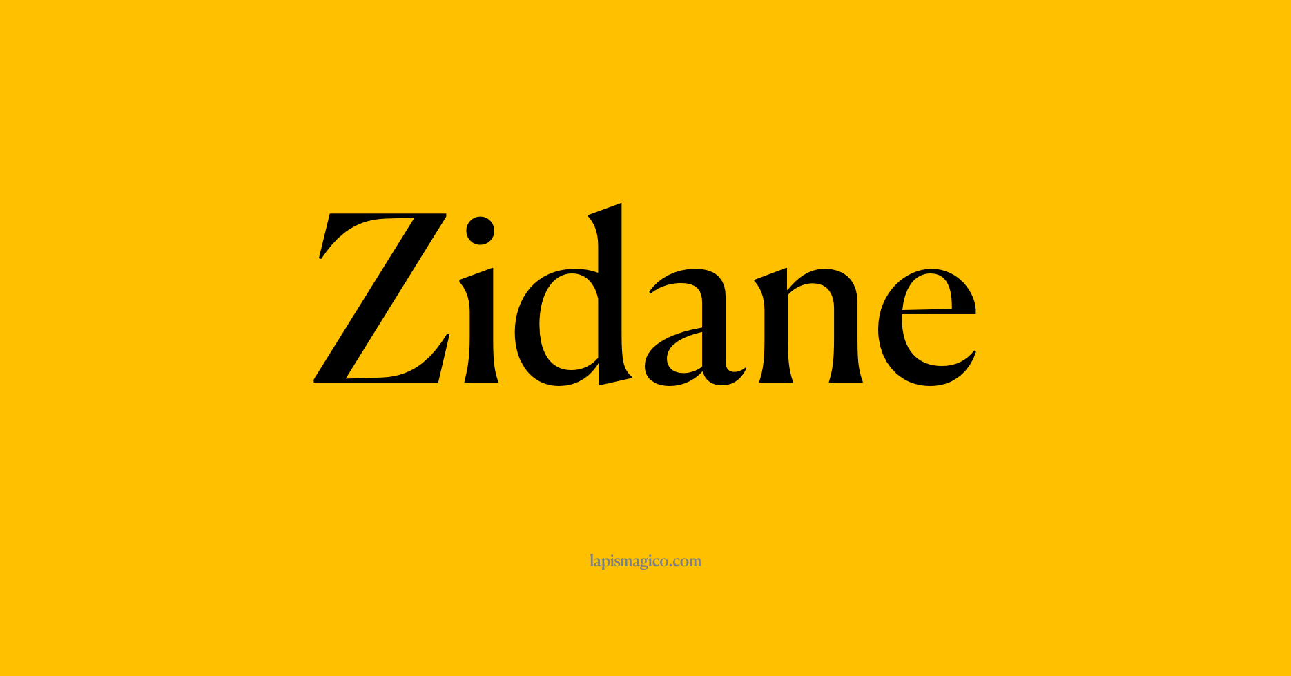 Nome Zidane