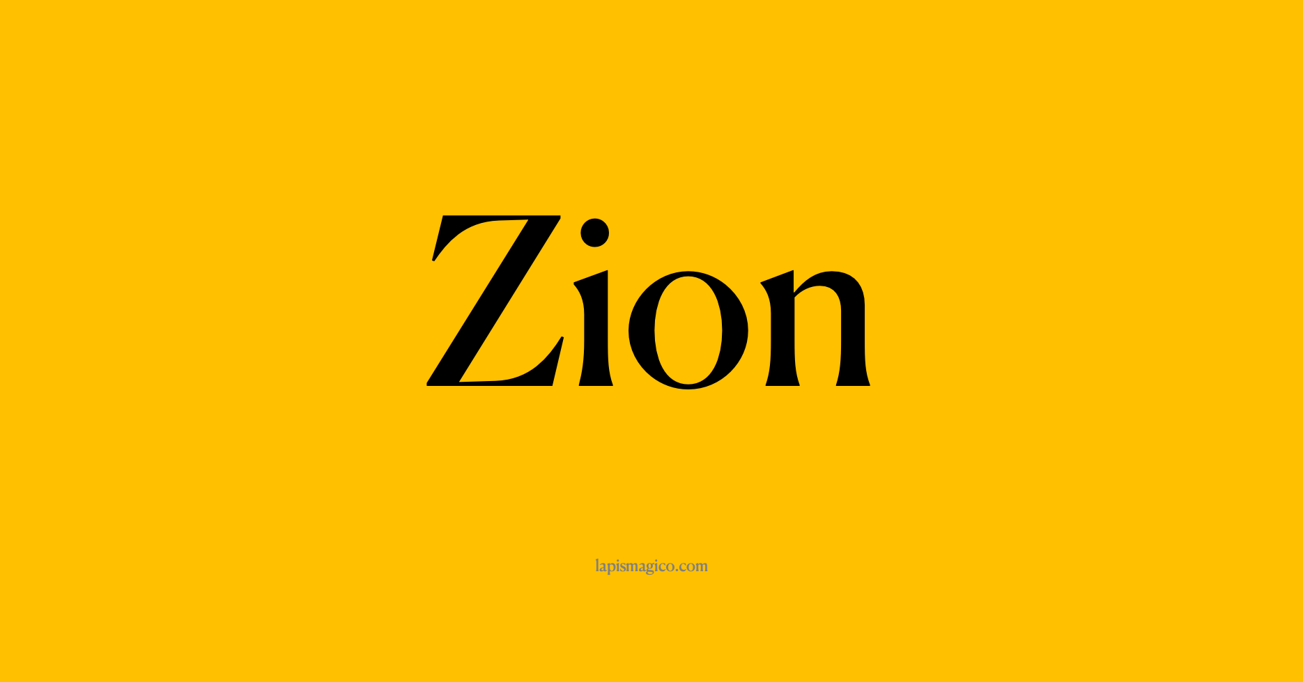 Nome Zion