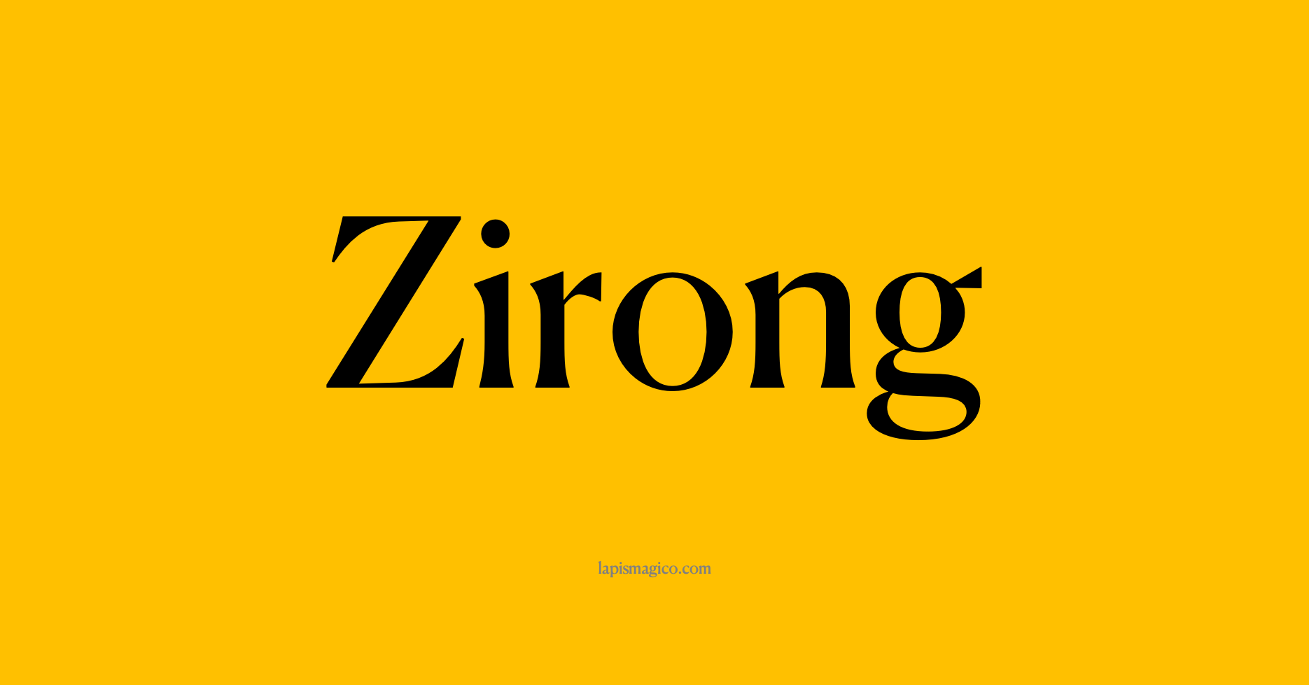 Nome Zirong